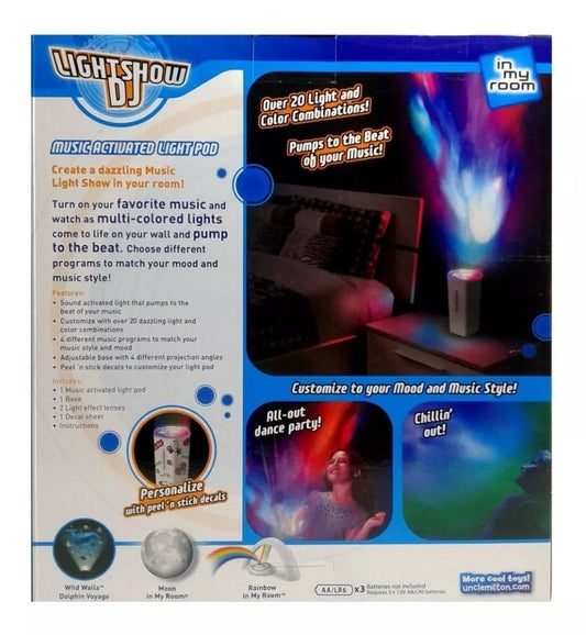 Lampara Dj Cambia De Color Con Ritmo Lightshow Uncle Milton