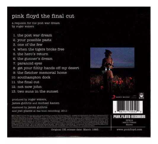 Pink Floyd The Final Cut Disco Cd