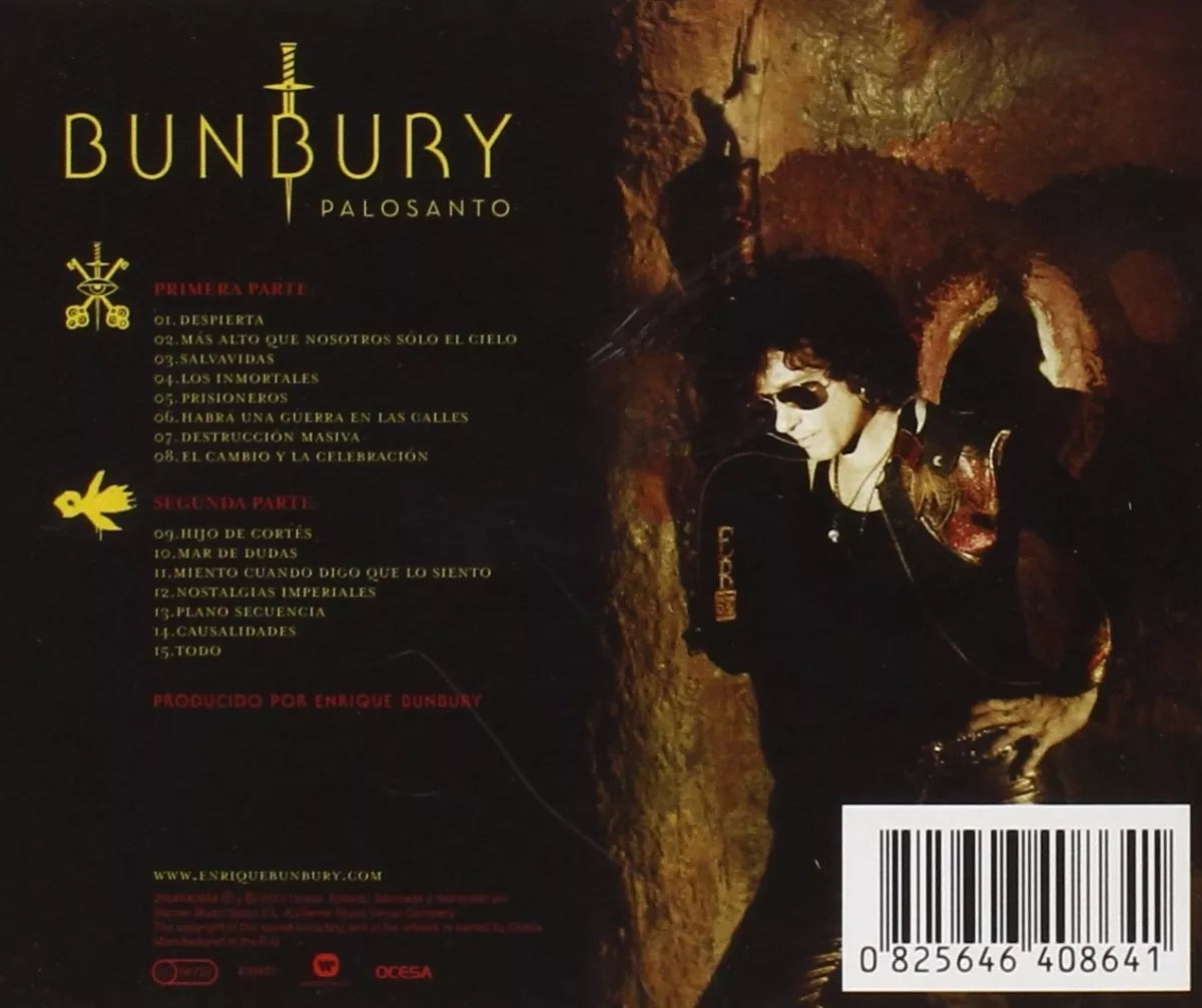 Palosanto - Enrique Bunbury Disco Cd