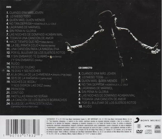 Lo Niego Todo - Joaquin Sabina - Disco Cd + Dvd