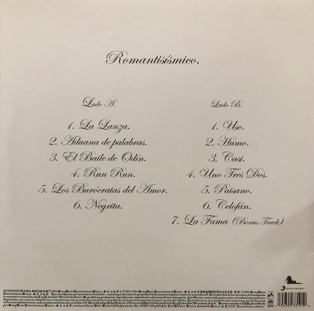 Babasonicos Romantisismico Lp Acetato Vinyl / Splatter