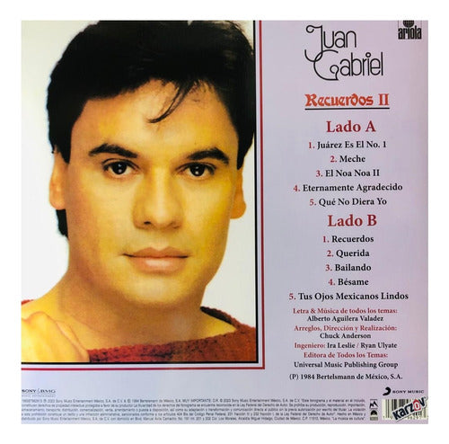 Juan Gabriel Recuerdos II Lp Vinyl