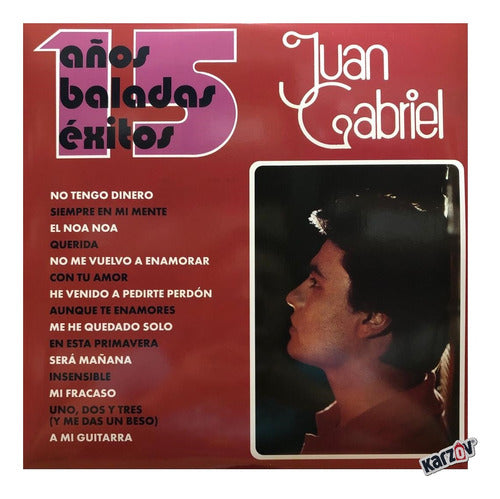 Juan Gabriel 15 Años Baladas Éxitos Red/Rojo 2 Lp Vinyl