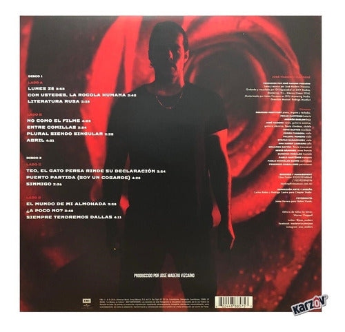 José Madero - Carmesí - Rojo/Red 2 Lp Vinyl