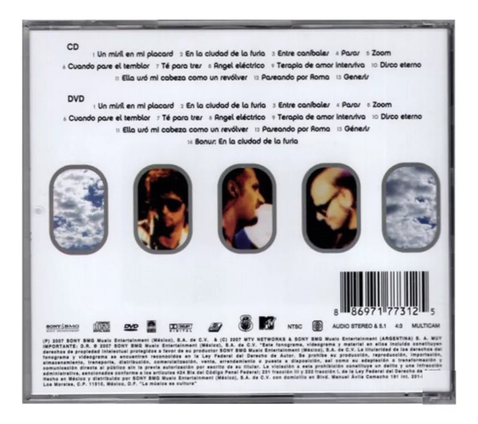 Soda Stereo Mtv Unplugged Comfort Y Musica Para Volar Disco Cd