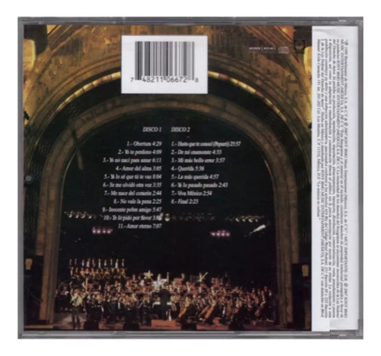 En El Palacio De Las Bellas Artes Juan Gabriel 2 Discos Cd