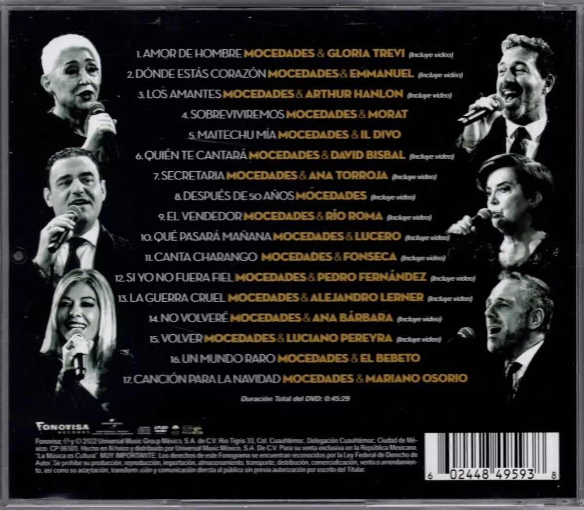 Mocedades Infinito Duets Volumen 1 / Disco Cd + Dvd