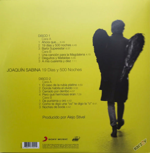 Joaquín Sabina 19 Días Y 500 Noches 2 Lp Vinyl