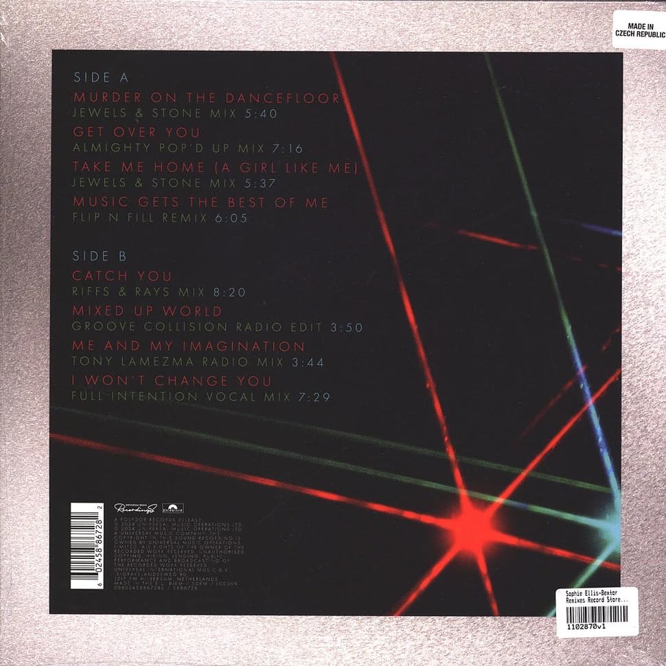 Sophie Ellis Bextor Remixes RSD 2024 Importado Glitter Lp Vinyl