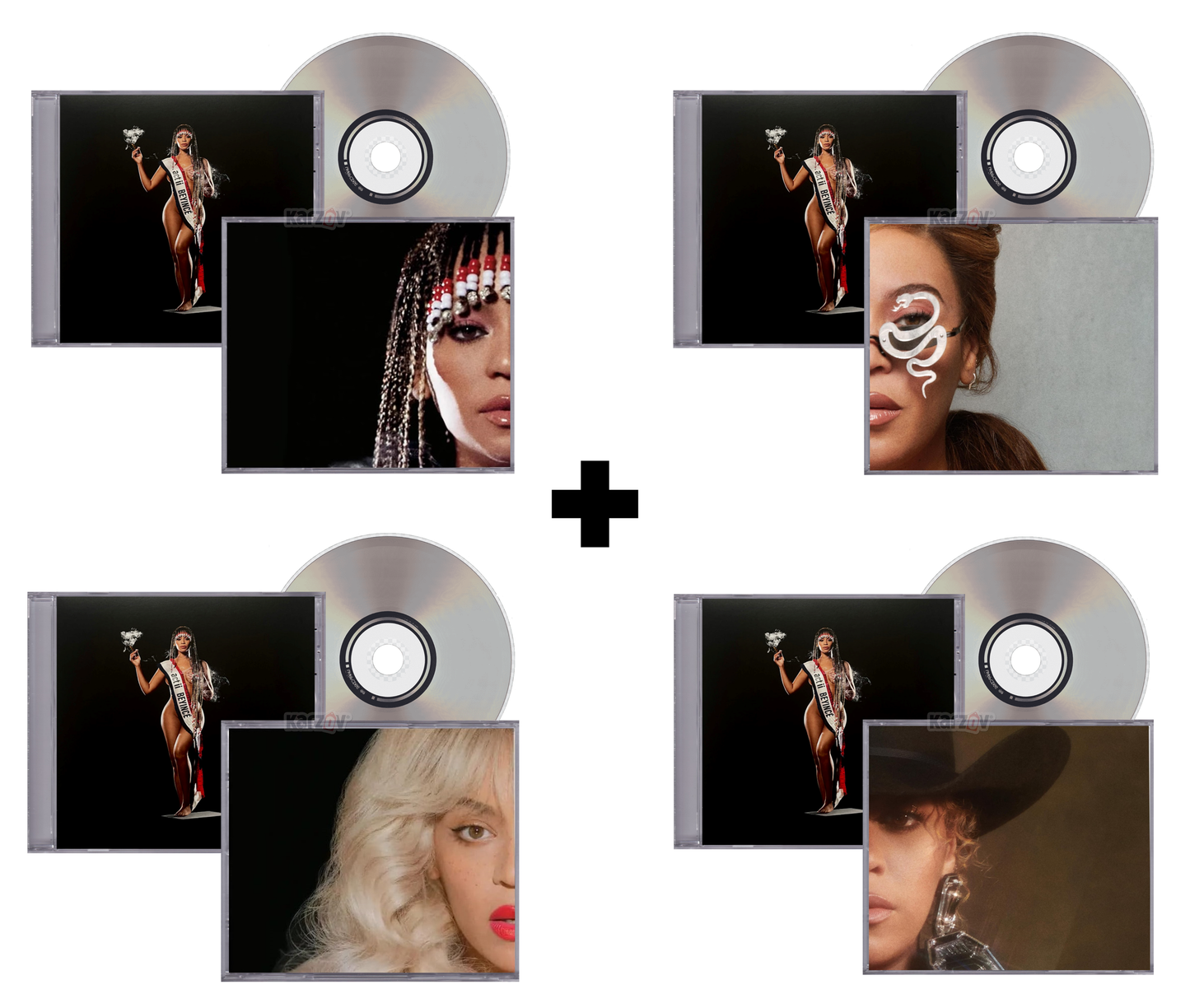 Beyonce Cowboy Carter Album 1 2 3 4 Paquete Discos Cd