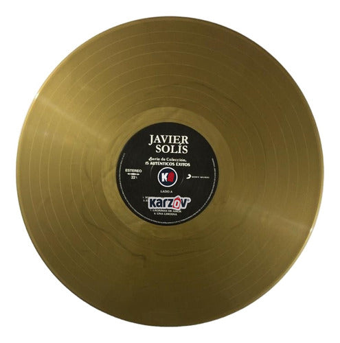 Javier Solís - 15 Auténticos Éxitos - Gold/Dorado Lp Vinyl