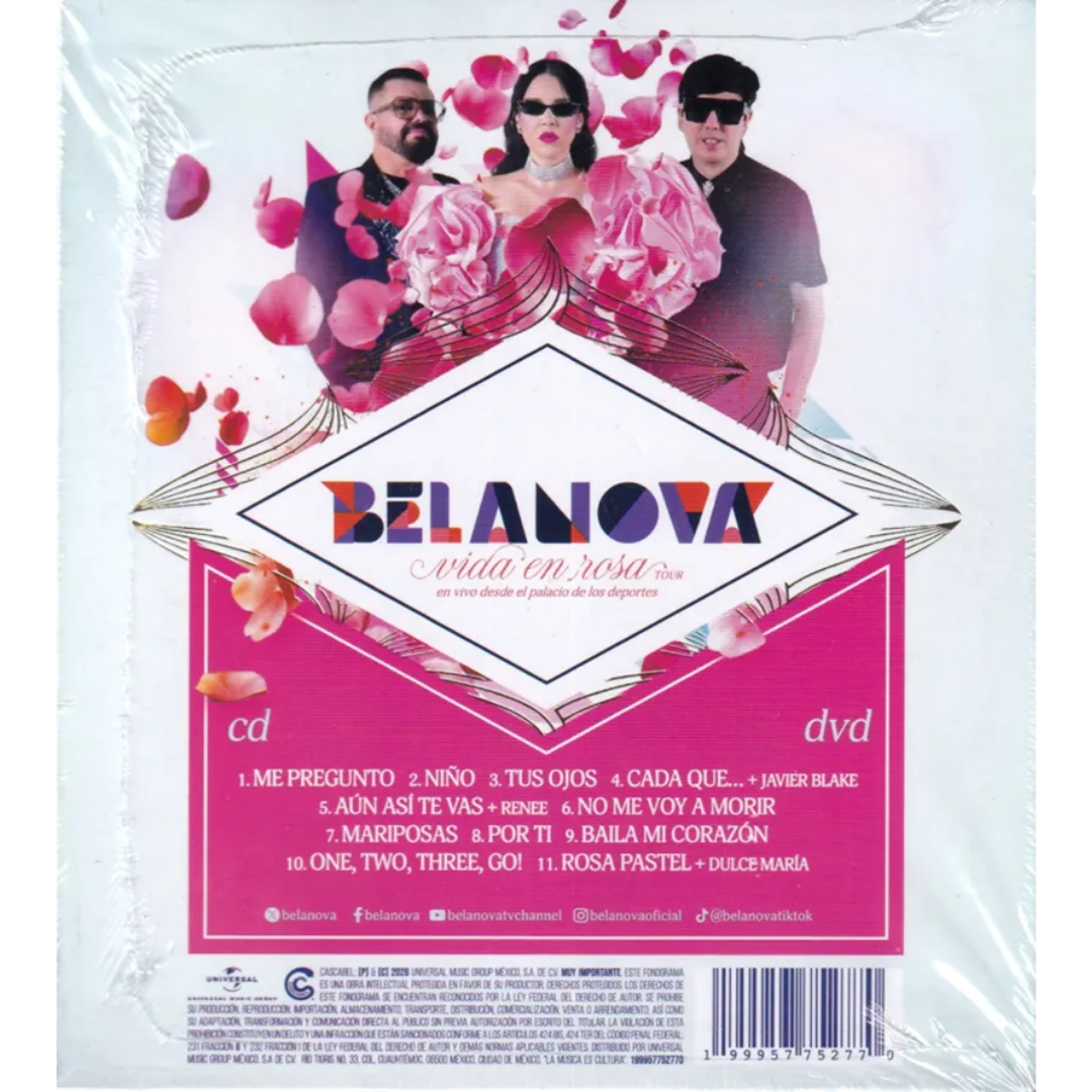 Belanova Vida En Rosa Tour CD + DVD