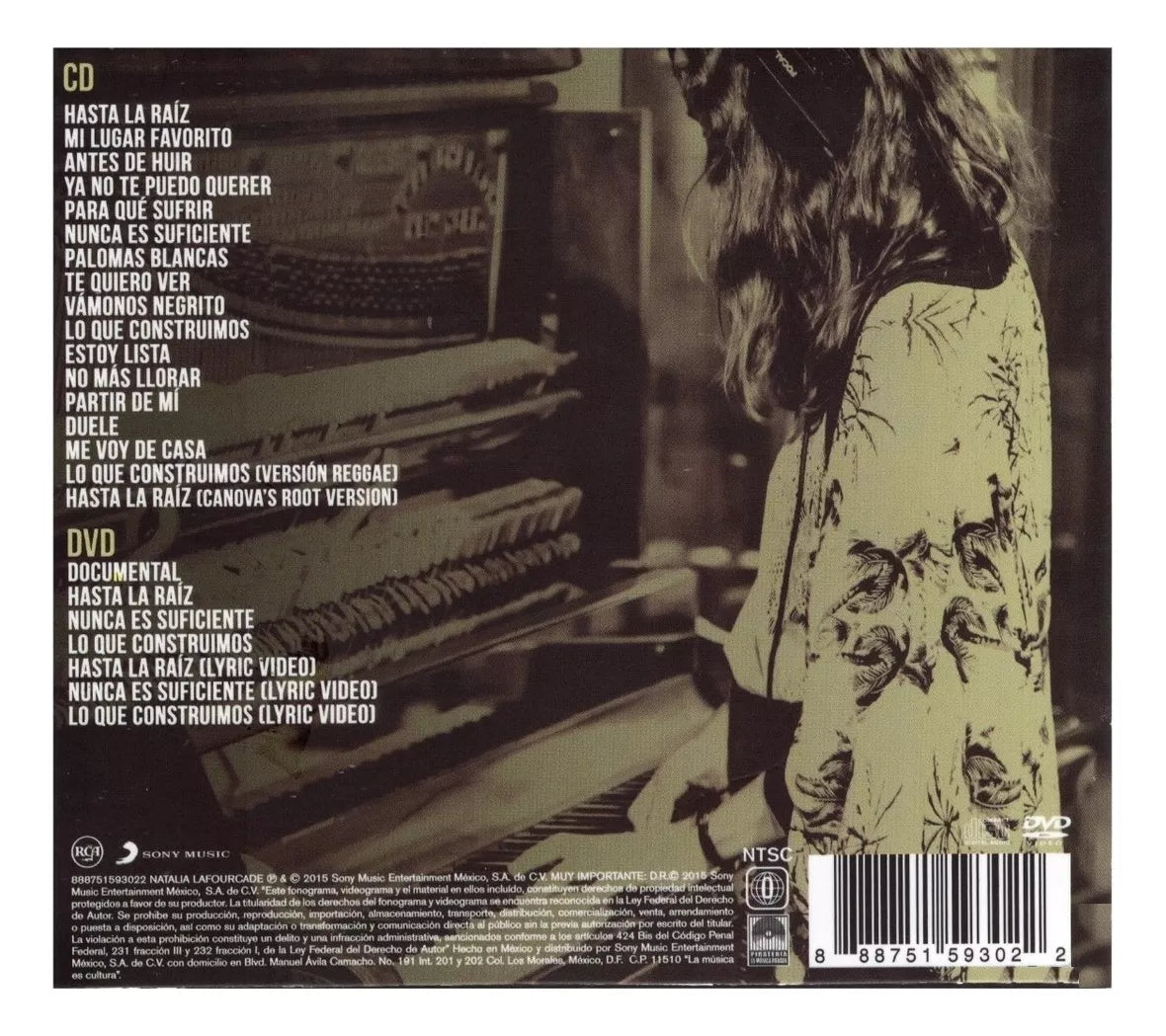 Natalia Lafourcade Hasta La Raiz Edicion Especial Cd + Dvd