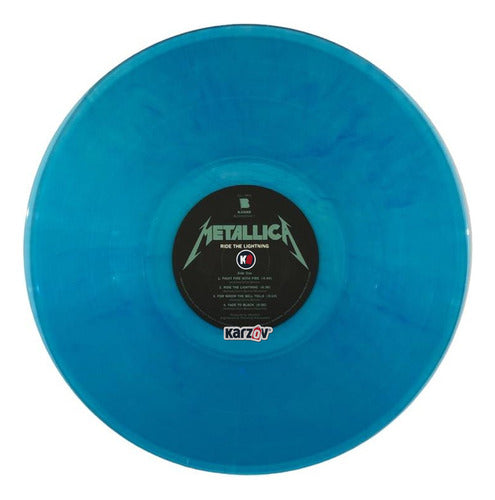 Metallica - Ride The Lightning - Remastered - Azul Lp Vinyl