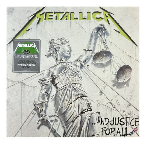 Metallica And Justice Forall Limited Edition Green 2 Lp Vinyl