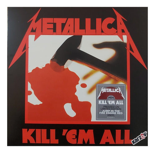Metallica Kill 'Em All Lp Vinyl Red Rojo