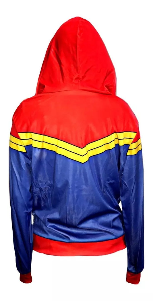 Sudadera Con Gorro Capitana Marvel Carol Estampado Unisex