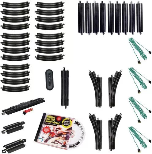 Riel De Aleacion De Acero Bachmann Vias Para Tren Con Dvd Color Negro