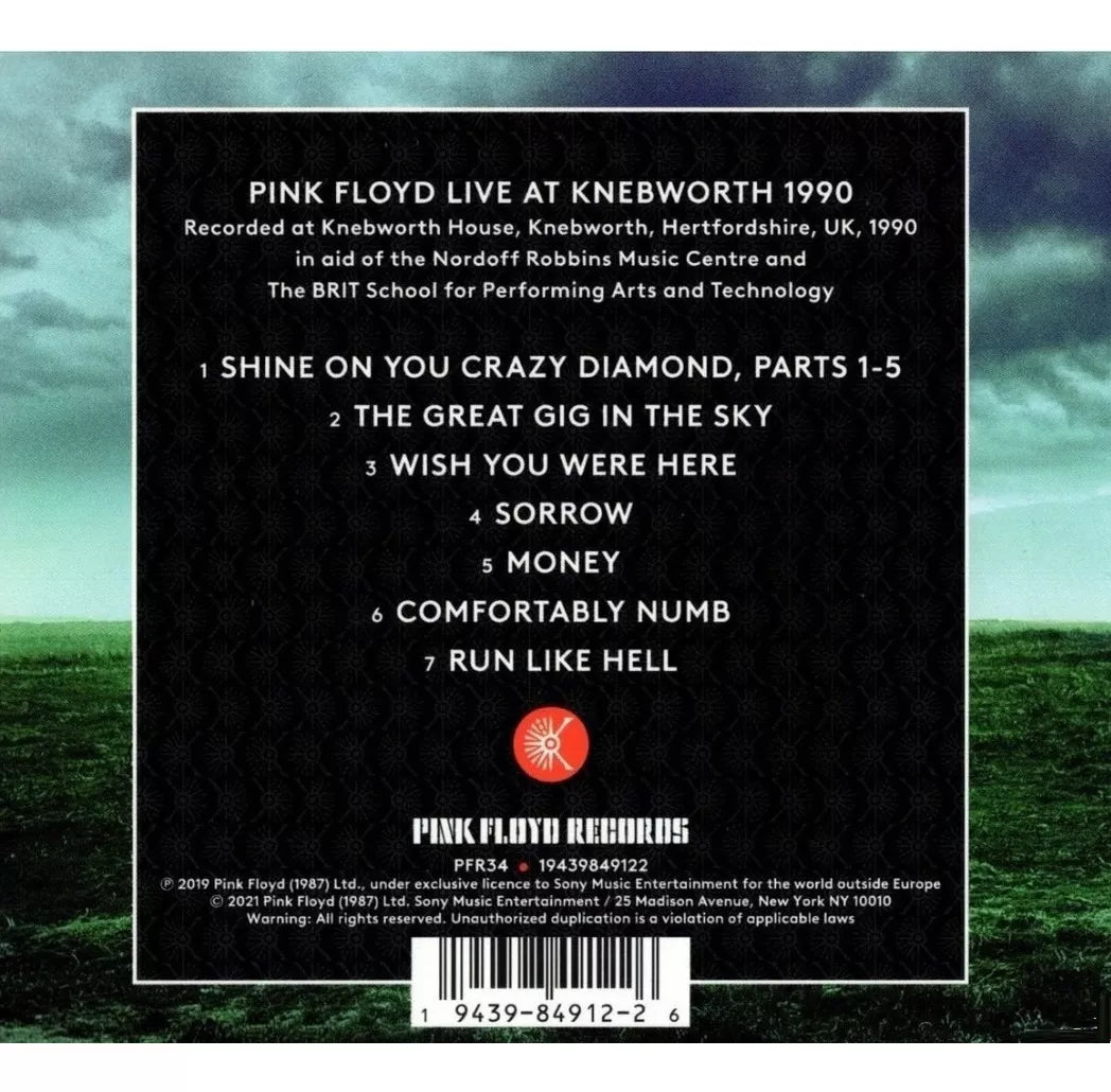 Pink Floyd - Live At Knebworth / 1990 - Disco Cd