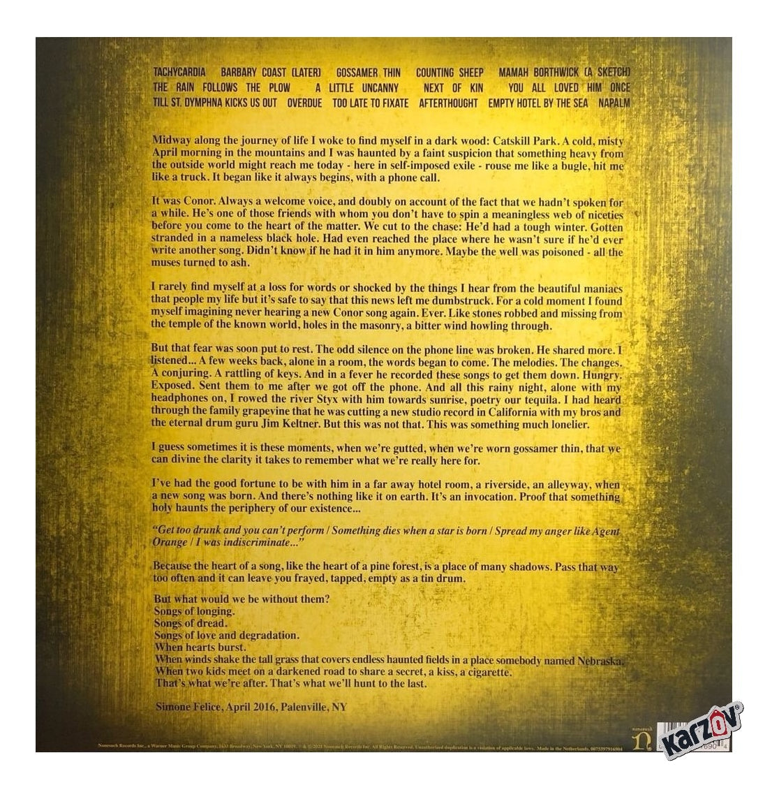 Connor Oberst Ruminations Rsd 2021 / 2 Lp Vinyl