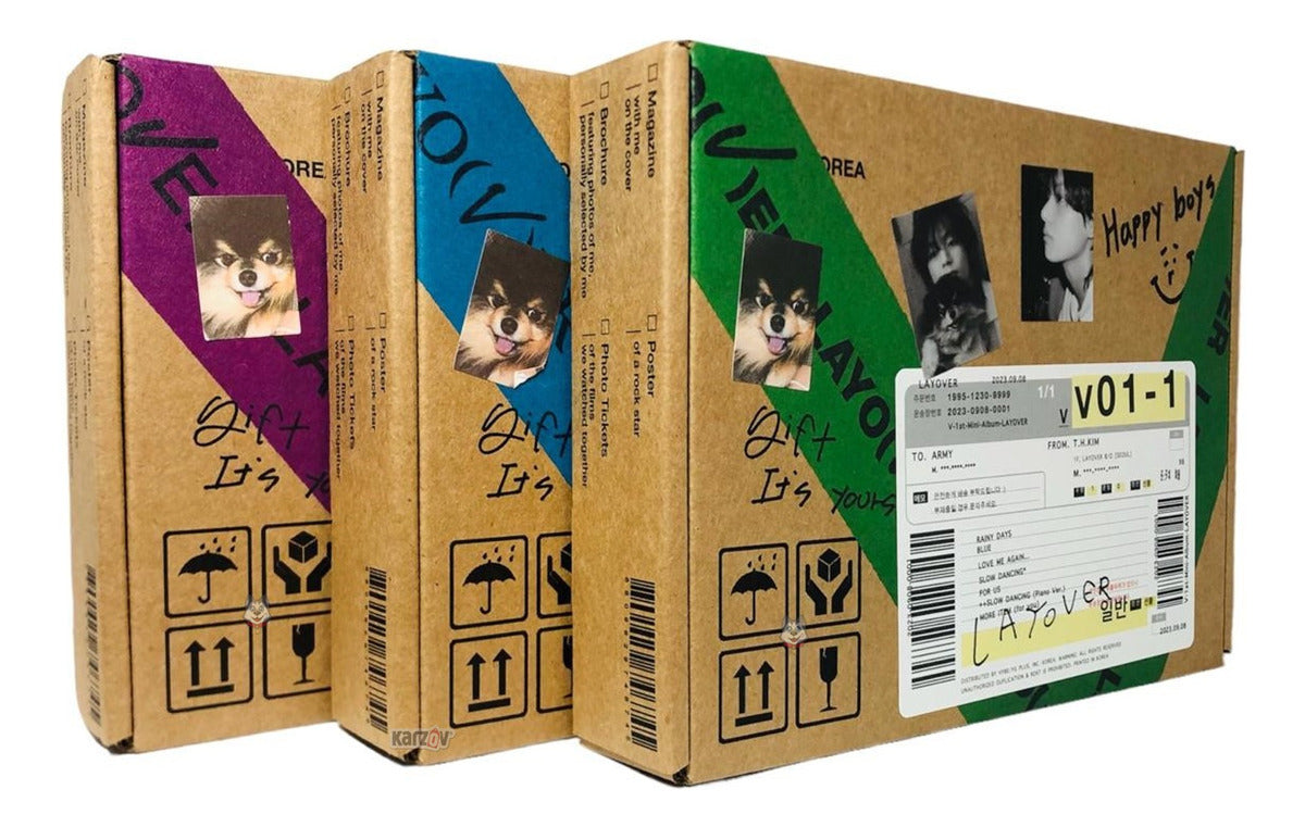 V / Bts Layover Album Paquete 3 Versiones A + B + C
