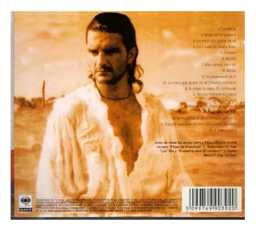 Ricardo Arjona - Galeria Caribe - Disco Cd (18 Canciones)