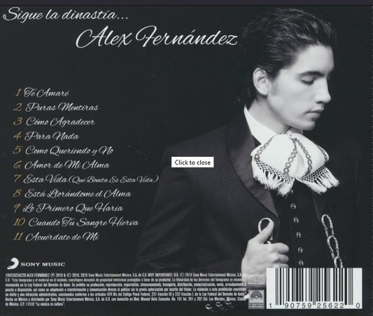 Alex Fernandez Sigue La Dinastia Disco Cd