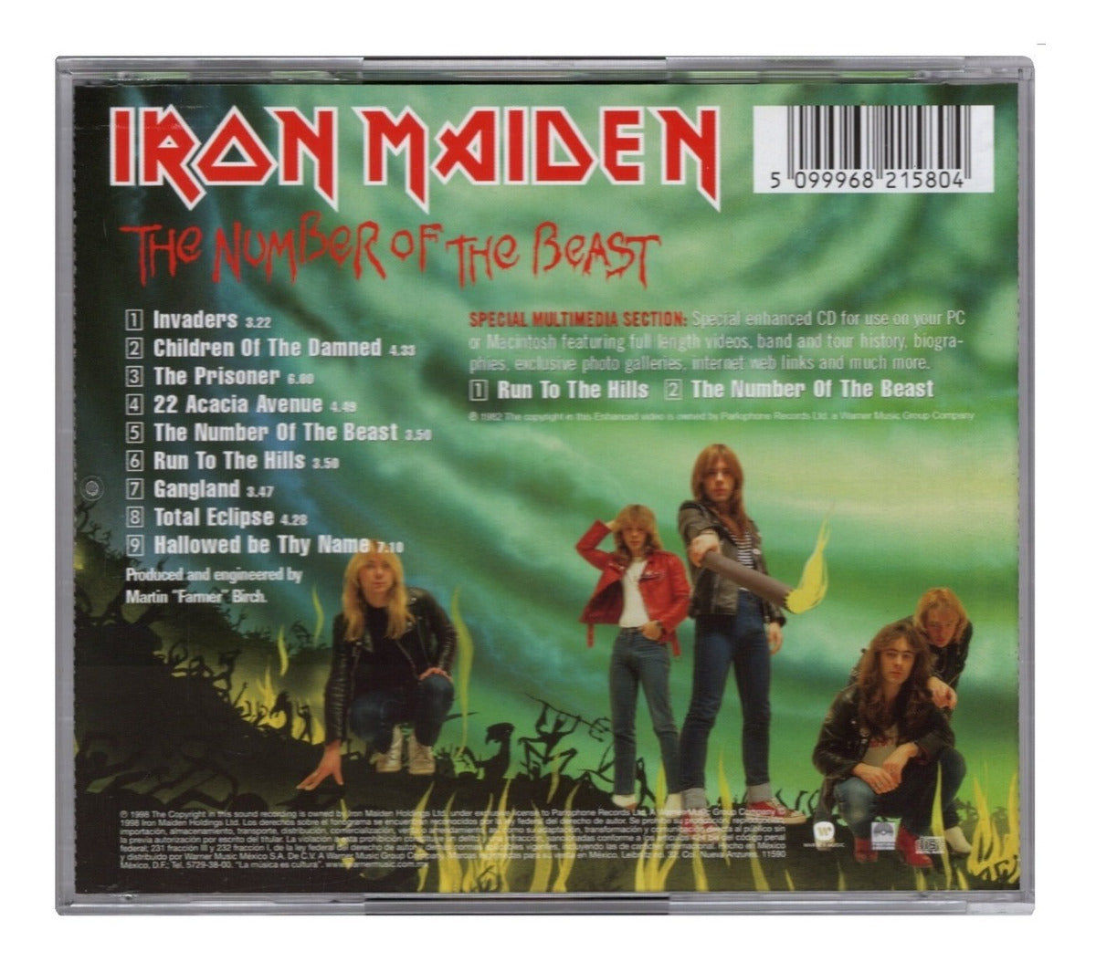 Iron Maiden The Number Of The Beast Disco Cd