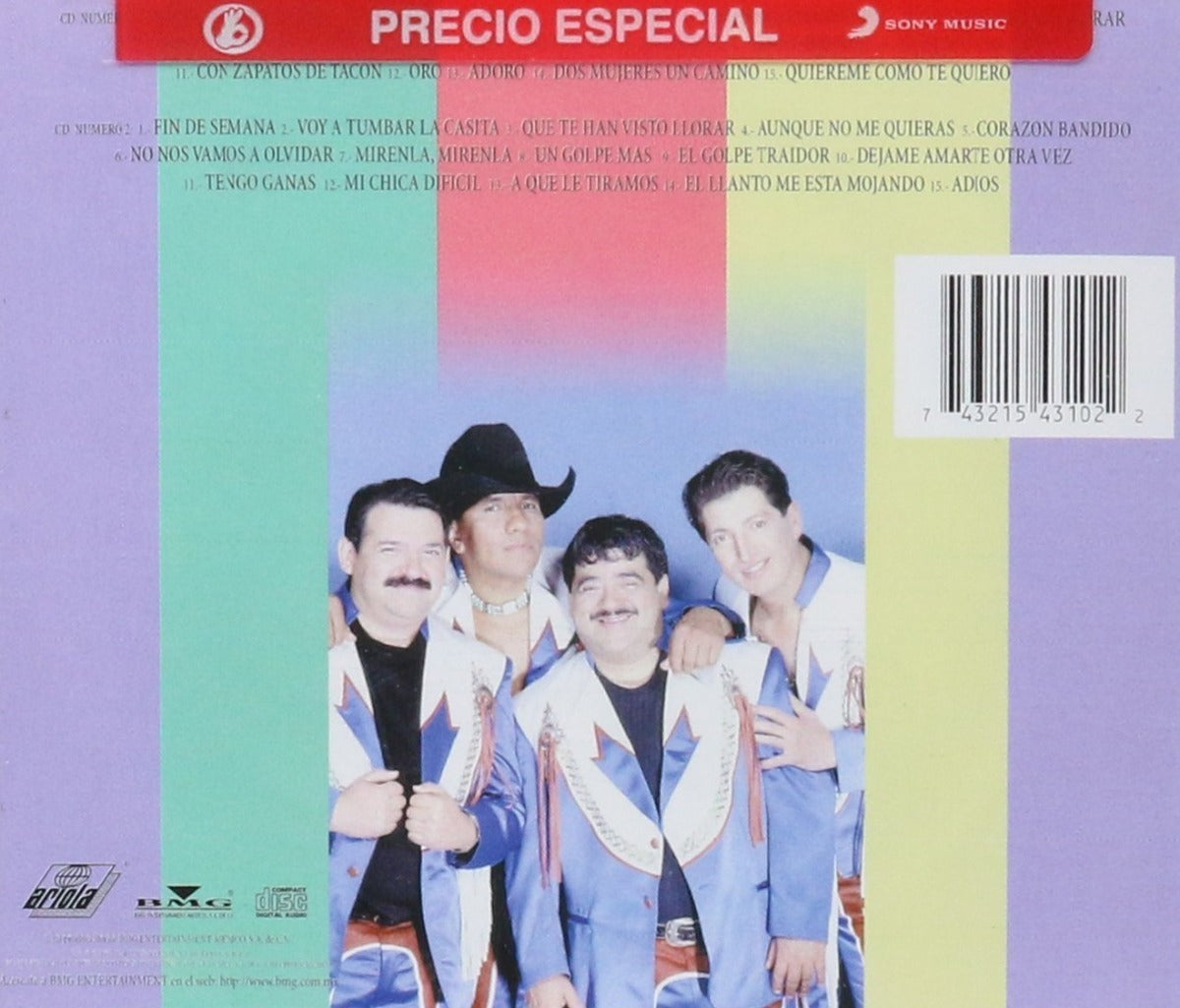 Bronco Las 30 Grandes De Bronco 2 Discos Cd