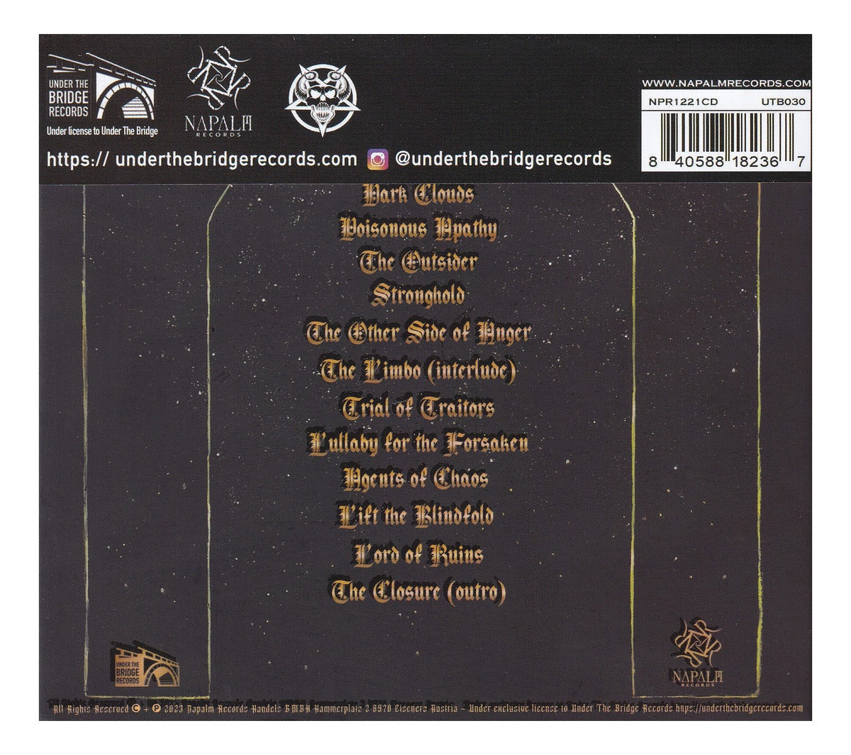 Crypta Shades Of Sorrow Importado Disco Cd