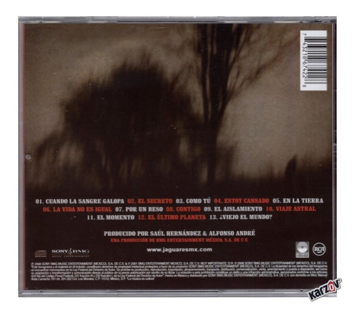 Jaguares Cuando La Sangre Galopa Disco Cd