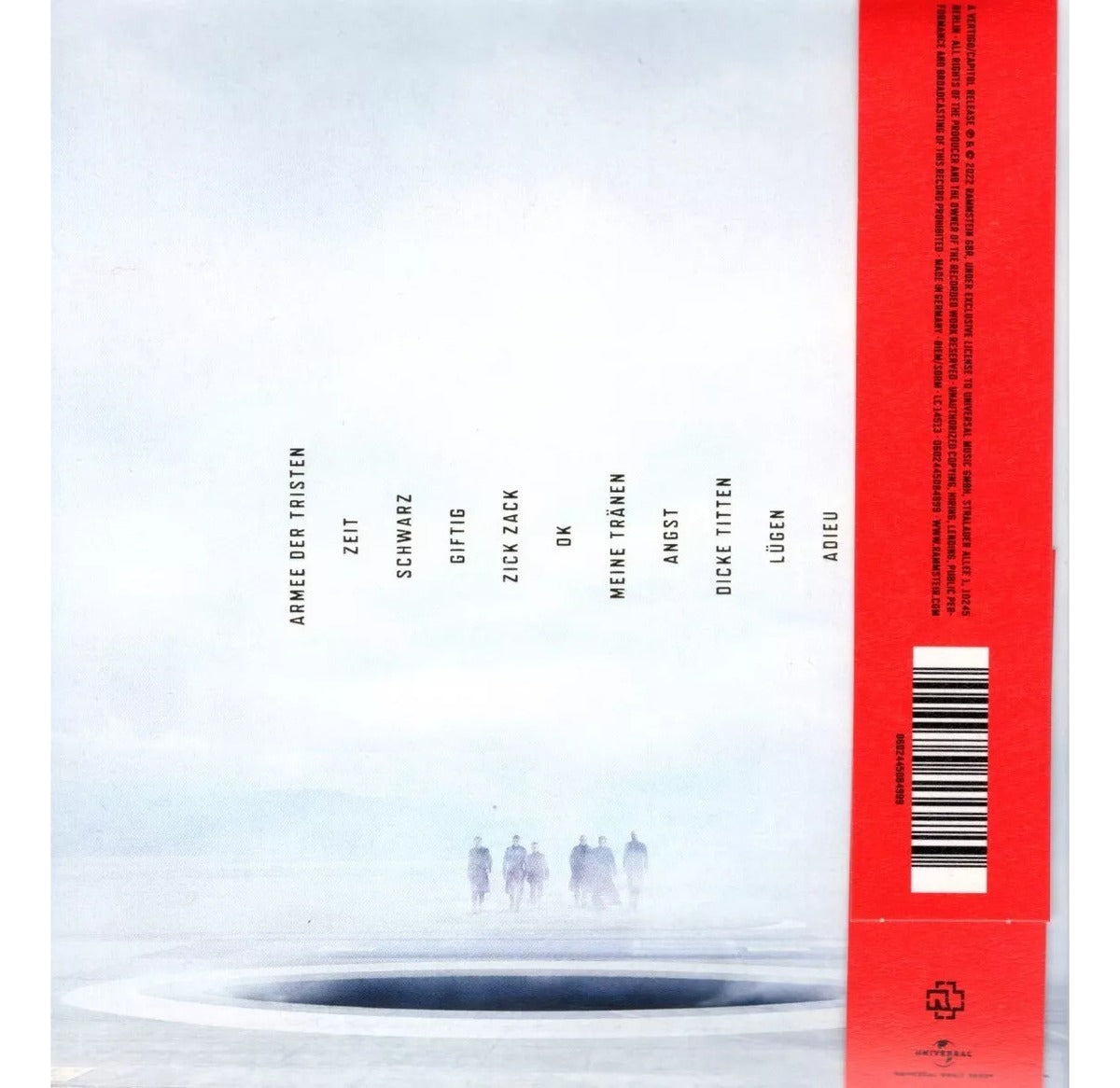 Rammstein Zeit Digipack Disco Cd Completo / 11 Canciones Special Edition