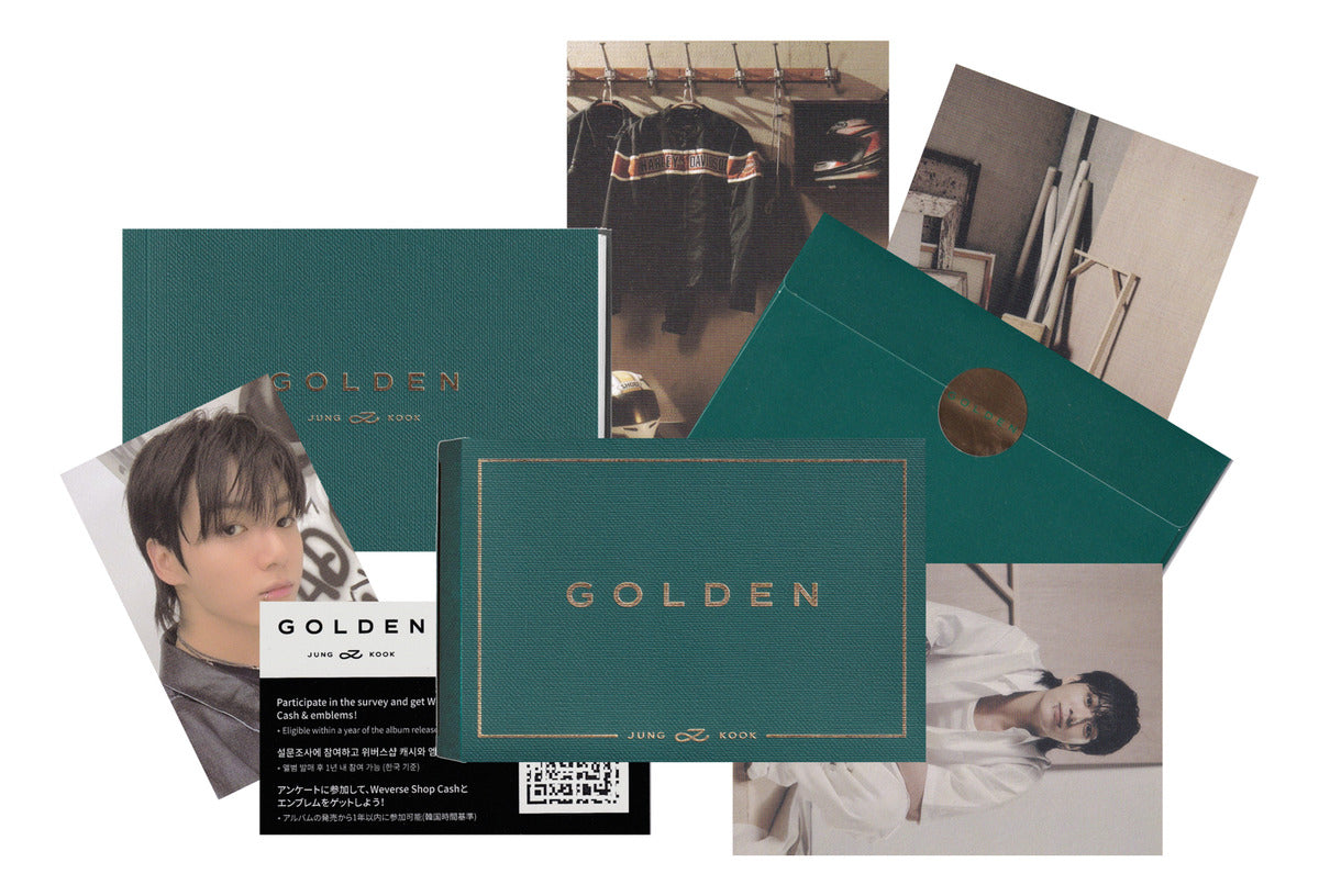 Jung Kook ( BTS ) Album Golden - Version Weverse Qr Card 🫰🏻