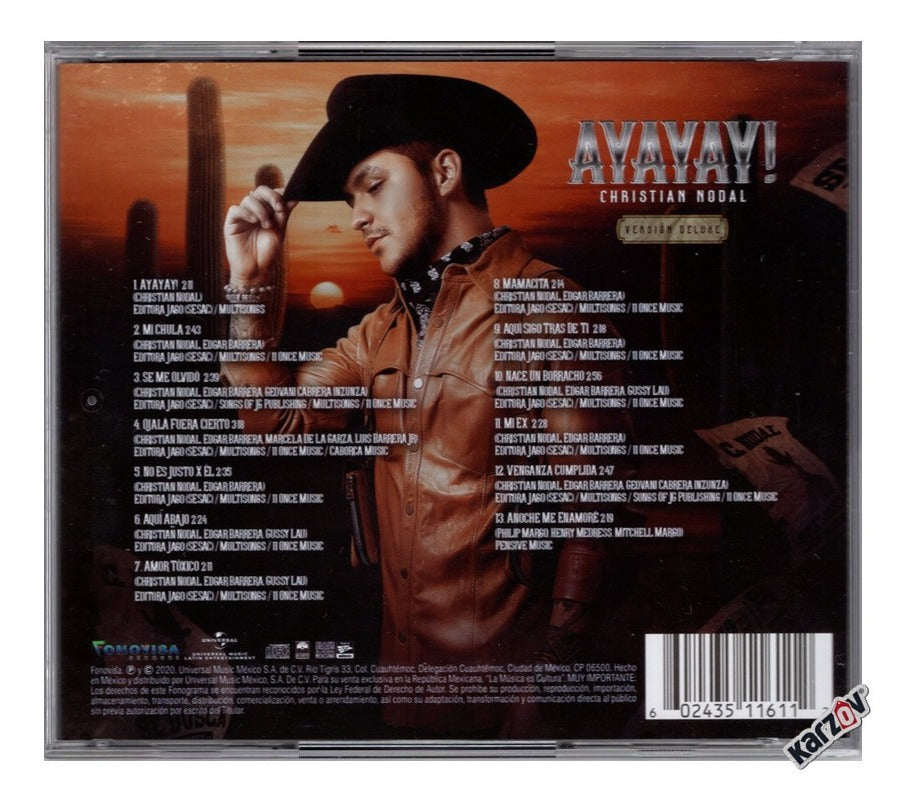 Christian Nodal Ayayay! Deluxe Disco Cd