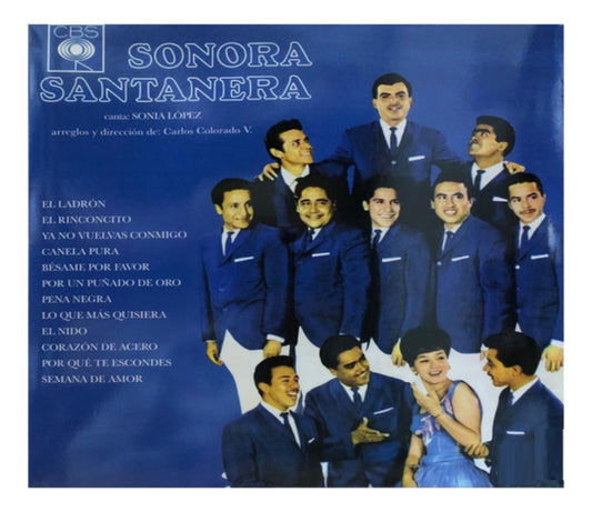 La Sonora Santanera Canta Sonia Lopez Blue Azul Lp Vinyl