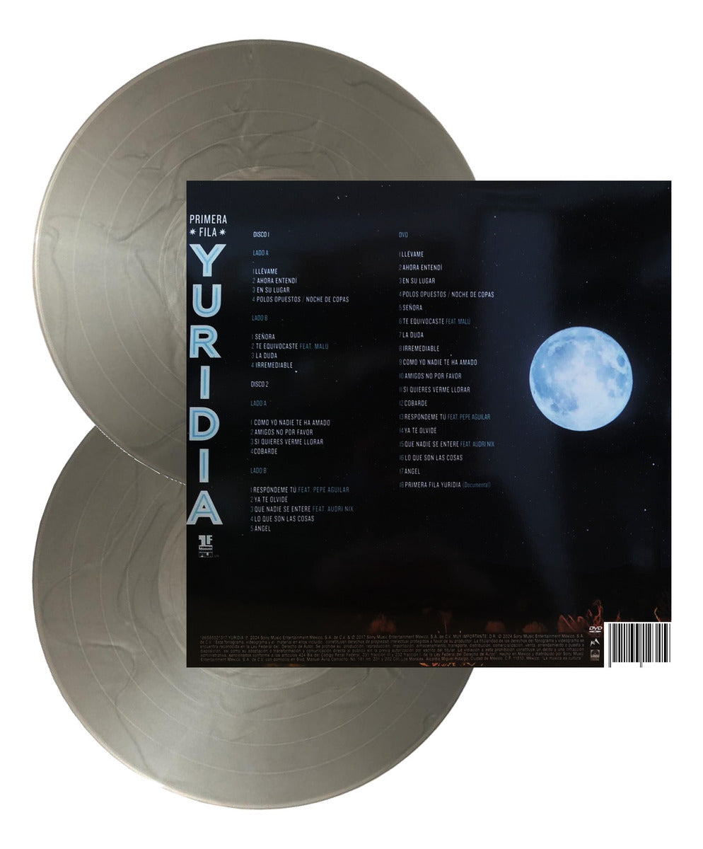 Yuridia Primera Fila Gris Gray 2 Lp Vinyl