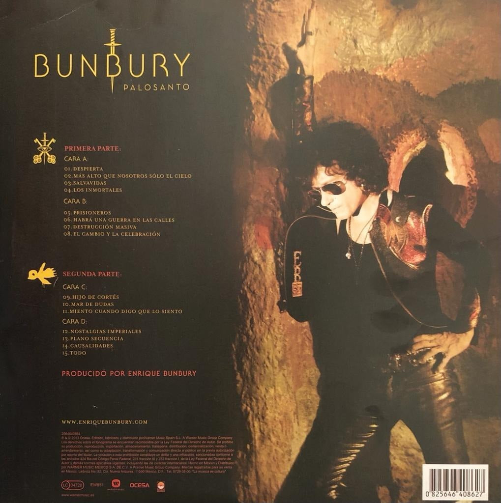 Enrique Bunbury Palosanto 2 Lp Vinyl + 2 Cd