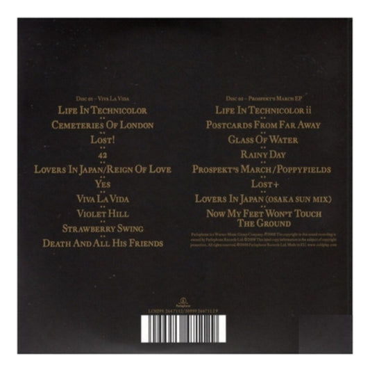 Coldplay Viva La Vida Prospekt's March 2 Discos Cd + Bonus Ep