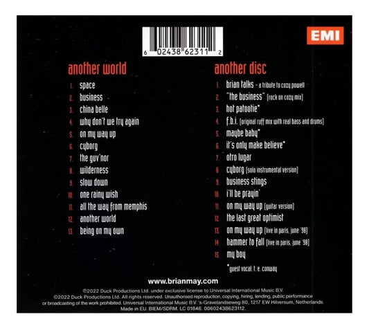 Brian May Queen Another World Expanded Digipack 2 Discos Cd