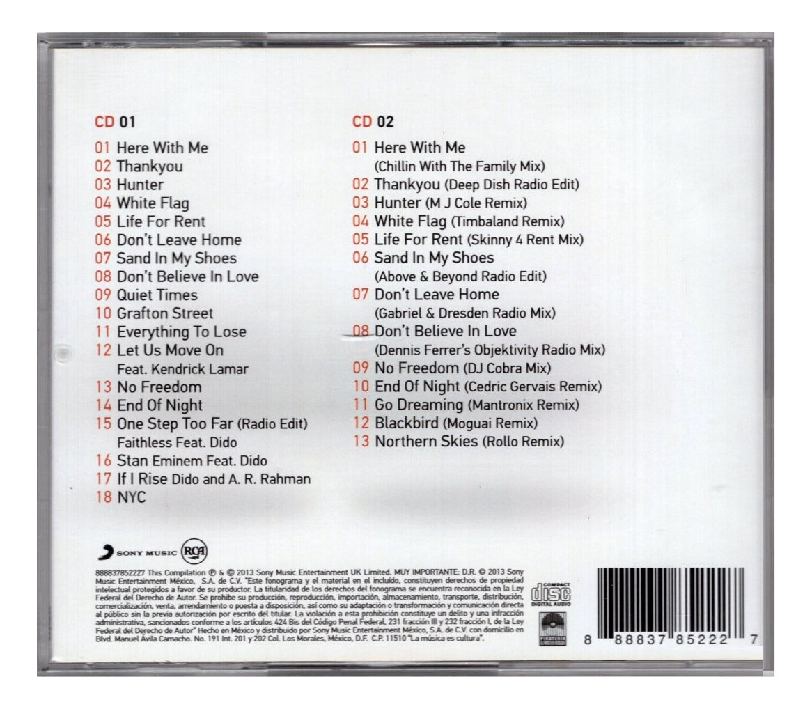 Dido Greatest Hits Deluxe 2 Discos Cd