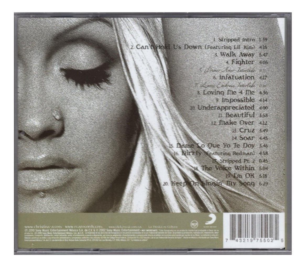 Christina Aguilera Stripped Dame Lo Que Te Doy Disco Cd
