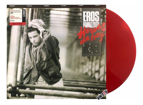 Eros Ramazzotti Heroes De Hoy Lp Acetato Vinyl Rojo