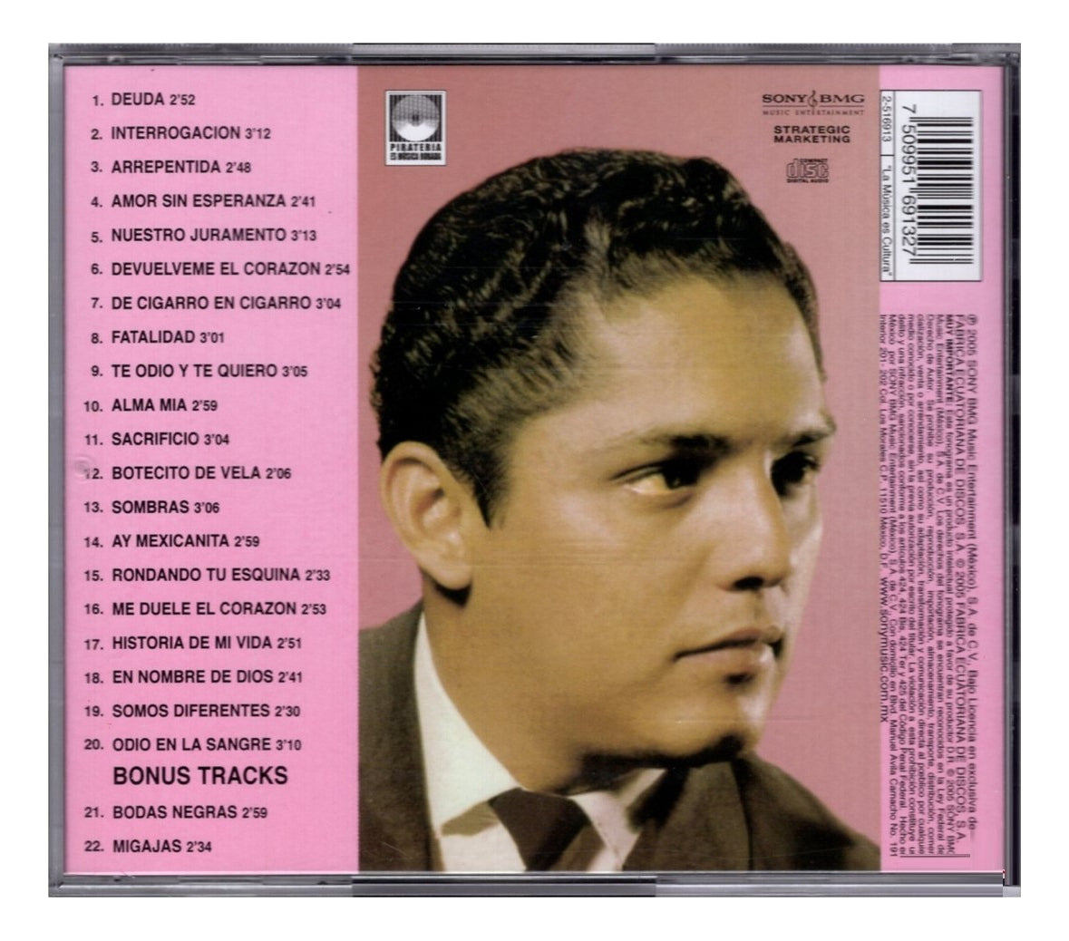 Julio Jaramillo Exitos Disco Cd