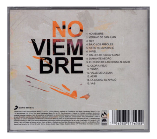 Los Bunkers Noviembre Disco Cd