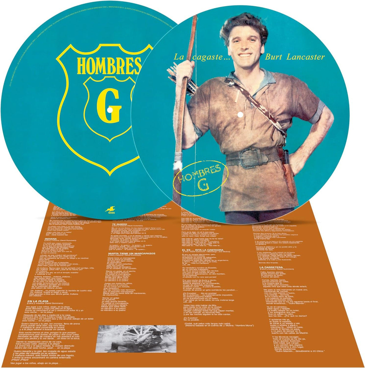 Hombres G La Cagaste Burt Lancaster Picture Lp Vinyl