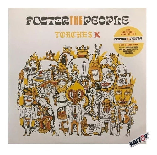 Foster The People Torches X Deluxe 2 Lp Vinyl Naranja