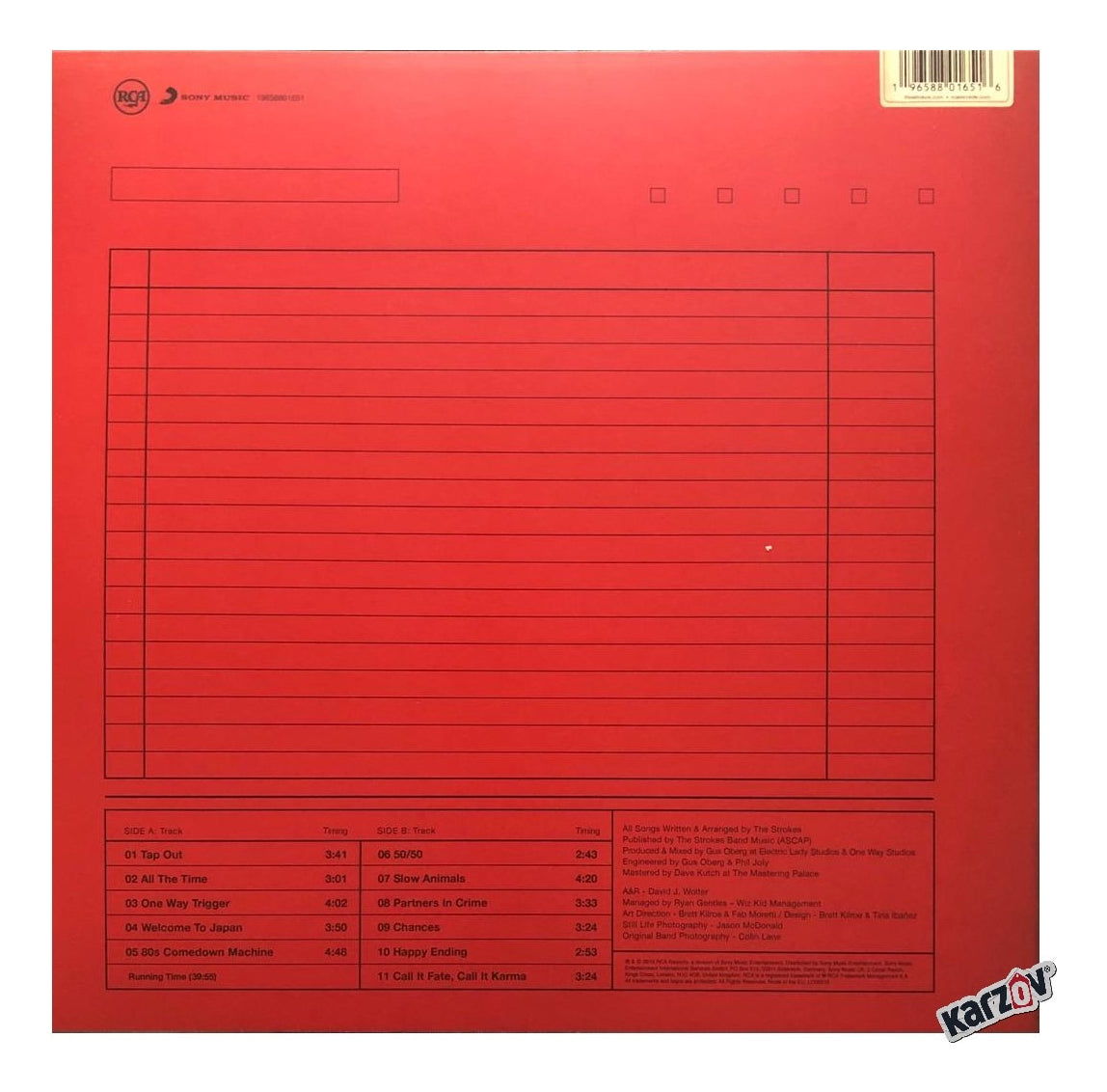 The Strokes Comedown Machine Splatter Yellow & Red Lp Vinyl