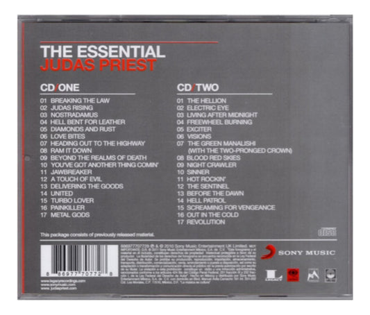 Judas Priest The Essential Disco Cd