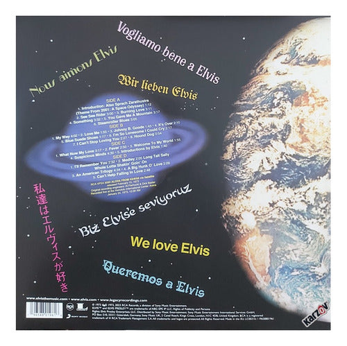 Elvis Presley Aloha From Hawaii Via Satellite 2 Lp Vinyl