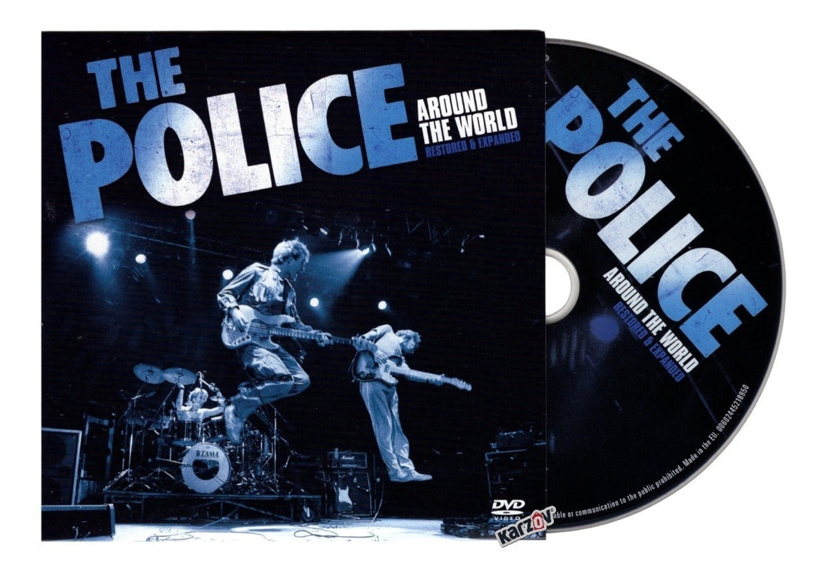 The Police Around World Restored & Expanded Dvd + Gold Vinyl